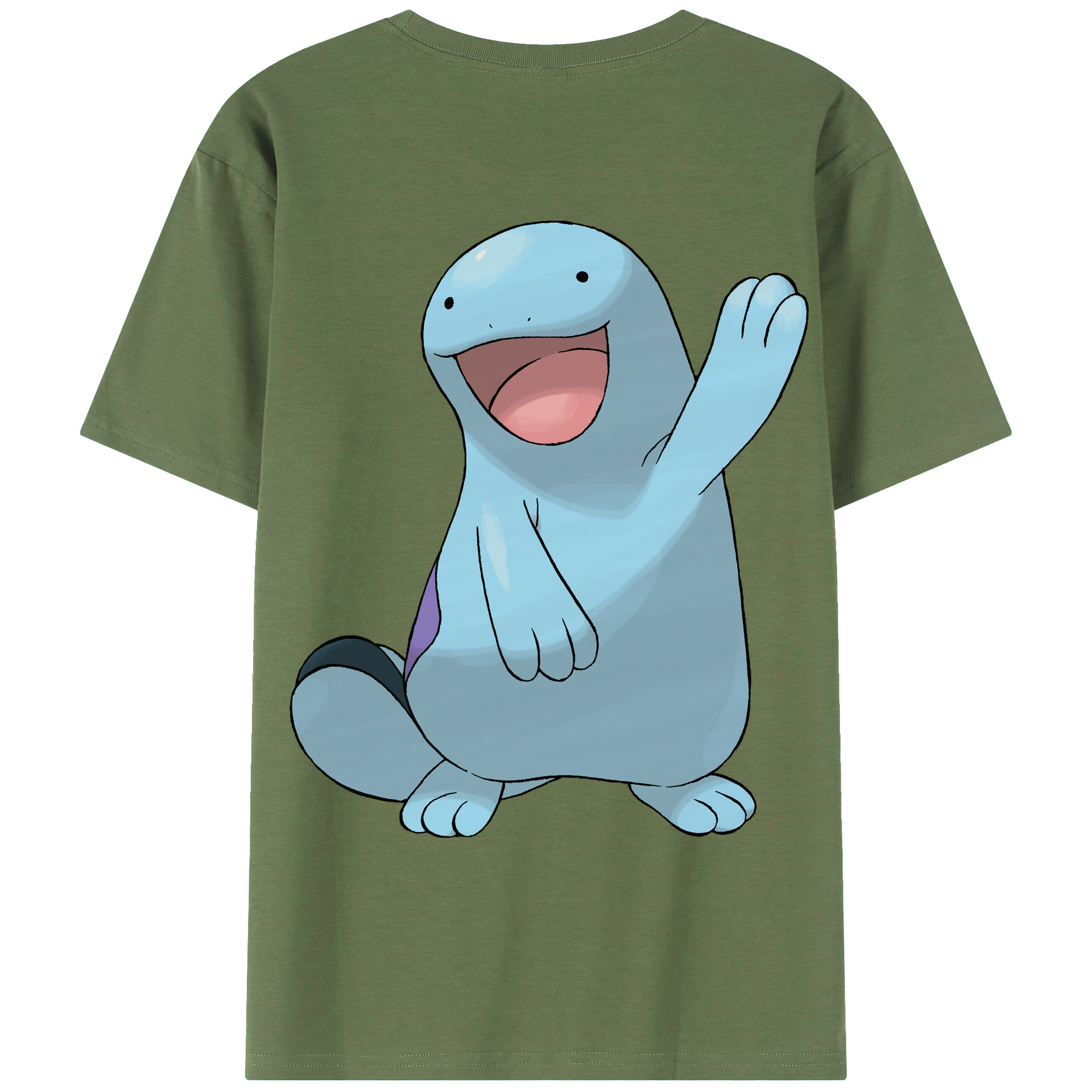 （画像用） ポケットモンスター Pokémon 綿100％ メンズ半袖Tシャツ（バックプリント） 通気性